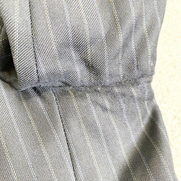 🌷SALE Ermenegildo Zegna Navy Pinstripe Wool Blazer Sport Coat Size 48L Italy - Picture 8 of 16